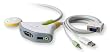 Belkin Flip Wireless 2 Port KVM  USB; Audio; with rf Remote