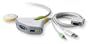 Belkin Flip Wireless 2 Port KVM  USB; Audio; with rf Remote