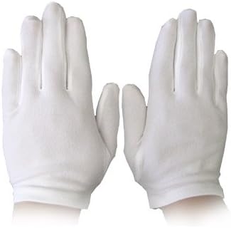 Children's White Nylon Gloves - Pair
