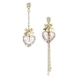 Betsey Johnson Basics Pink Lucite and Crystal