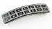 France Luxe Swarovski Grid Rectangle Barrette