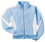 NEW Sport-Tek - Ladies Two-Tone Fleece Jacket LightBlue/Wht-2X