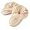Organic Cotton Booties Rose/Tan (one size) (Size=One size)