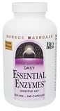 Source Naturals - Essential Enzymes, 500 mg, 240 capsules