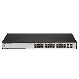 Web Smart 24-Port Gigabit PoE Switch with 4 Combo SFP Slots D-Link Green