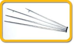 "NEW & BETTER DESIGN" OASIS HEAVY-DUTY STEEL Adjustable Tent Poles (Set of Two)-10 YEARS WARRANTY ...A FREE SOLAR RECHARGEABLE LED FLASHLIGHT INCLUDED WITH PURCHASE..