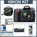 Nikon D300S DX Digital SLR Camera/ Lens Kit, w/New 18-200mm DX VR II Zoom Lens, USA Warranty, 8GB SD Memory Card, Pro Verical Grip / Battrey Holder. Spare EN- EL3e Lithium-Ion Battery, Slinger Camera Bag, Visible Dust EZ Sensor Cleaning Kit