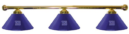New York Giants Pool Table Light - Brass Bar