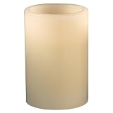 Flameless Pillar Candle - Vanilla (4