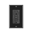 Leviton 7599-E 15-Amp 125-Volt SmartLock Pro GFCI Receptacle, Black