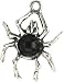 Solid Sterling Silver Spider Charm