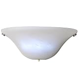Wireless Half-Moon Frosted Glass Sconce Light