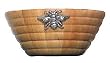 Wood Honeybee Salad Serving Bowl 12"D