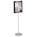 Quartet 7923 Adjustable Sign Stand with 44 to 73 Telescoping Metal Pole, Silver