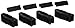 YAKIMA, MightyMount Roof Rack Mounting System for Factory Racks, Set of 4, 23H