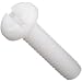 Acetal Machine Screw, Pan Head, Slotted Drive, #4-40, 1/4" Length (Pack of 10)