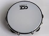 Professional Tambourine (Tunable, headed 8. Black finish)