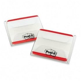 Post-it 686F50RD - Durable File Tabs, 2 x 1 1/2, Striped, Red, 50/Pack-MMM686F50RD