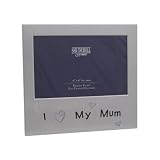 I Love My Mum Silver Colour Photo Frame 6x4
