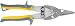 Clauss 18430 Titanium Bonded Aviation Snips - Straight
