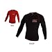 UFC Official MMA/Sports Classic Rash Guard Long Sleeve Shirt/Top - Black/Red / Adult Medium