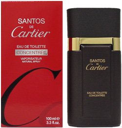 Santos de Cartier by Cartier for Men 3.3 oz Eau de Toilette Spray (Concentree)