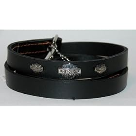 Harley-Davidson Leather Leads - 5 8 x 4' HD LEAD by Coastal Pet Products Inc
