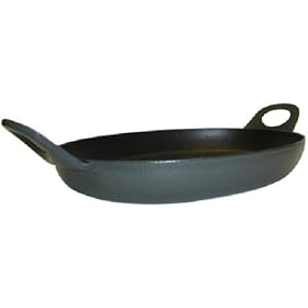 Le Creuset Cast Iron Tawa, Granite, 29 cm