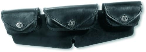 Carroll Leather h721 Heavy Leather 3-Pocket Windshield Bag