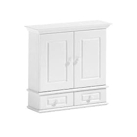 <b>Dexter Wall Cabinet 23.5"w Wood Doors White</b>