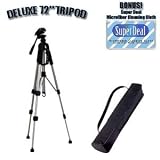Professional 72 Inch Super Strong Tripod With Deluxe Soft Tripod Carrying Case For The Nikon D3100, D7000 Digital SLR Cameras Plus Bonus Super Deal Microfiber Cleaning Cloth