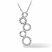 1/4 Carat Circles Pendant in White Gold