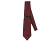 Via Europa Silk Tie - Berry with Diagonal Stripes