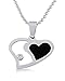 Women's Stainless Steel Black Enamel and title=