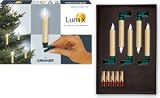 KRINNER 74132 Kabellose Christbaumkerze Lumix, 5er Set elfenbein, NEUES Licht-festlich funkelnd!