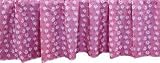 Pink floral Twin 3 Pcs Bed skirt