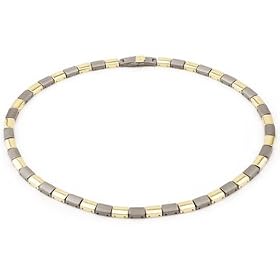 0812-02 Boccia Titanium 2-Tone Flat Necklace 0812-02 Boccia Titanium 2-Tone Flat Necklace