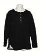 YIGAL AZROUEL Mens Henley Sweater in Black