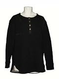 YIGAL AZROUEL Mens Henley Sweater in Black