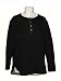 YIGAL AZROUEL Mens Henley Sweater in Black