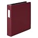 Wilson Jones Heavy Duty D-Ring Binder, 1.5-Inch Capacity, Dark Red (W384-34CPP)