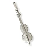 Bijou musique pendentif en argent : violoncelle