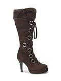 Sexy Fur Trimmed Costume Knee Boots - 7