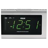 RCA RP5420 AM/FM Clock Radio with 1.4-Inch Display and Auto Time Set