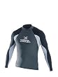 Xcel Men's Long Sleeve Lycra Top (Low Collar), Rash Guard Xcel, Xcel Rashguard, Authorized Dealer Full Warranty