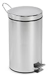 Polder Round Step Can, 1.3 Gallon, Stainless Steel