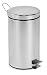 Polder 228534 5.3-Gallon Round Step Can, Stainless Steel