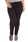 Torrid Plus Size Source of Wisdom - The Luxe Black Skinny Jean (Short)