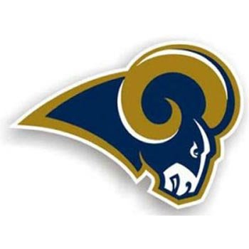 St. Louis Rams 12 Inch Right Logo Car Magnet (Quantity of 1)