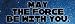 Star Wars - May The Force Be With You - Rectangle Sticker / Decal